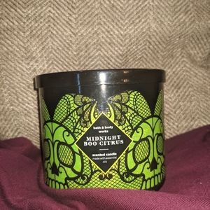 Midnight citrus boo Halloween candle